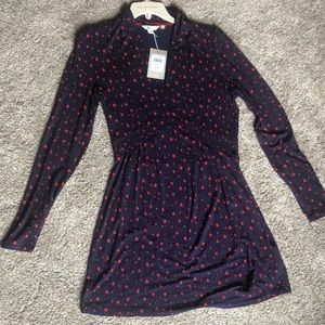 NWT Boden navy dress w red stars size 8R